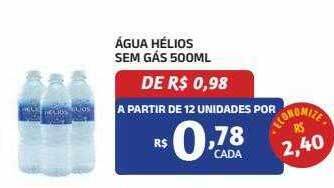 Agua hélios sem gas