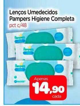 Nordestão Lenços umedecidos pampers higiene completa oferta