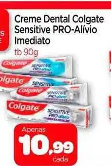 Nordestão Creme dental colgate sensitive pro-alivio imediato oferta
