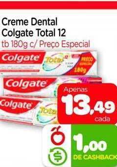 Nordestão Creme dental colgate total 12 oferta