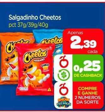 Nordestão Salgadinho cheetos oferta