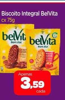 Nordestão Biscoito integral belvita oferta
