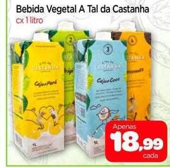 Bebida vegetal a tal da castanha