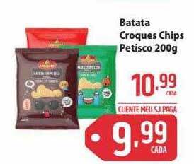 Sj Supermercados Batata croques chips petisco oferta