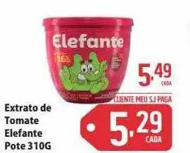 Sj Supermercados Extrato de tomate elefante oferta