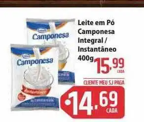 Sj Supermercados Leite em pó camponesa integral instantâneo oferta