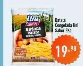 Supermercados Pague Menos Batata congelada uni sabor oferta