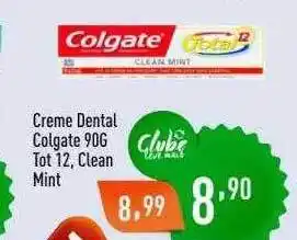 Supermercados Pague Menos Creme dental colgate tot 12 clean mint oferta