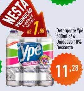 Supermercados Pague Menos Detergente ypê oferta
