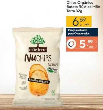 Coop Chips orgânico batata rústica mãe terra oferta