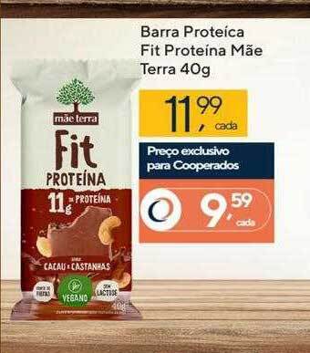 Coop Barra proteica fit proteina mãe terra oferta