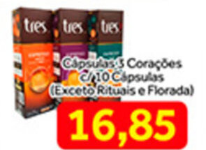 Capsulas 3 Coracoes c/ 10 Capsulas (Exceto Rituais e Florada)