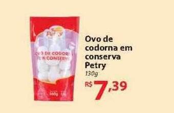 Nacional Ovo de codorna em conserva petry oferta