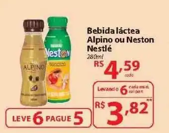 Nacional Bebida lactea alpino ou neston nestlé leve 6 pague 5 oferta