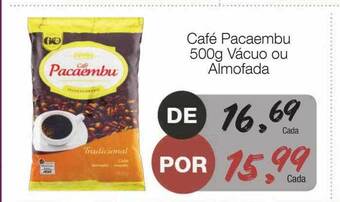 Café pacaembu vacuo ou almofada