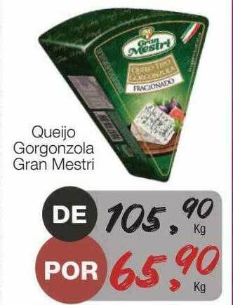 Supermercado Dalben Queijo gorgonzola gran mestri oferta
