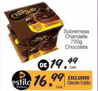 Supermercado Dalben Sobremesa chandelle chocolate oferta