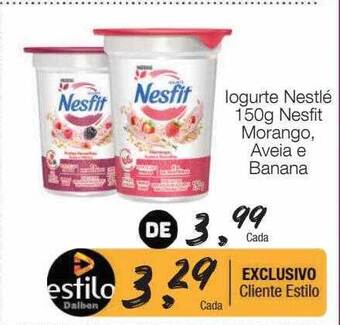 Supermercado Dalben Iogurte nestlé nesfit morango aveia e banana oferta