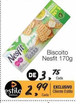 Supermercado Dalben Biscoito nesfit oferta