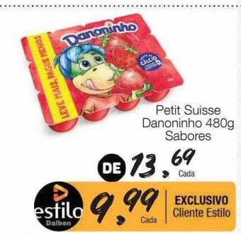 Supermercado Dalben Petit suisse danoninho sabores oferta