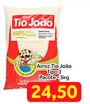 Shibata Supermercados Arroz Tio Joao tipo 1 pacote 5kg oferta
