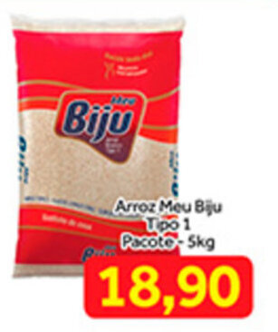Shibata Supermercados Arroz Meu Biju tipo 1 Pacote 5kg oferta