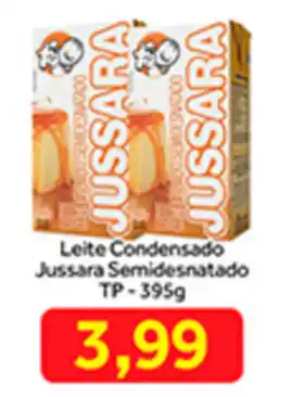 Shibata Supermercados Leite Condensado Jussara Semidesnatado TP 395g oferta