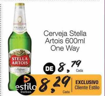 Supermercado Dalben Cerveja stella artois one way oferta