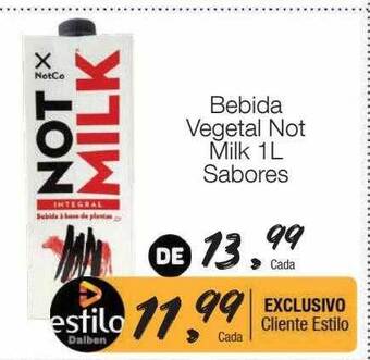 Supermercado Dalben Bebida vegetal not milk sabores oferta