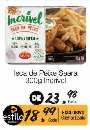 Supermercado Dalben Isca de peixe seara incrivel oferta