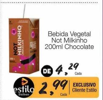 Supermercado Dalben Bebida vegetal not milkinho chocolate oferta
