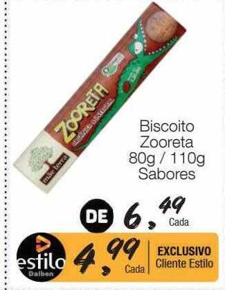 Supermercado Dalben Biscoito zooreta sabores oferta