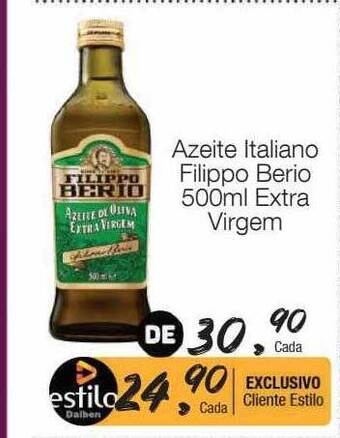 Supermercado Dalben Azeite italiano filippo berio extra virgem oferta