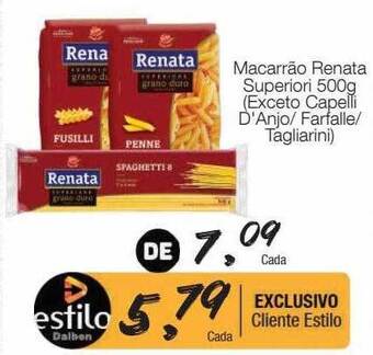 Supermercado Dalben Macarrão renata superiori oferta