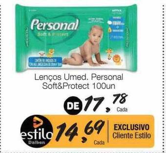 Supermercado Dalben Lenços umed personal soft&protect oferta