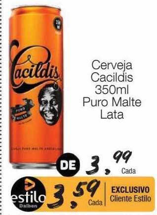 Supermercado Dalben Cerveja cacildis puro malte oferta