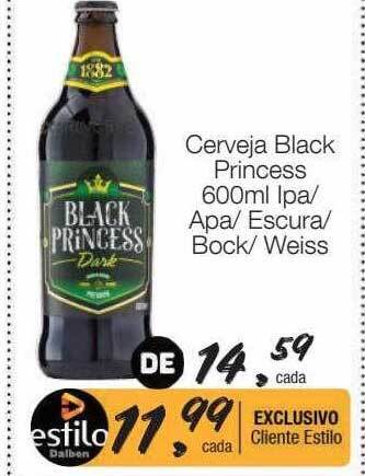 Supermercado Dalben Cerveja black princess ipa apa escura bock weiss oferta
