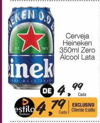 Supermercado Dalben Cerveja heineken zero alcool oferta