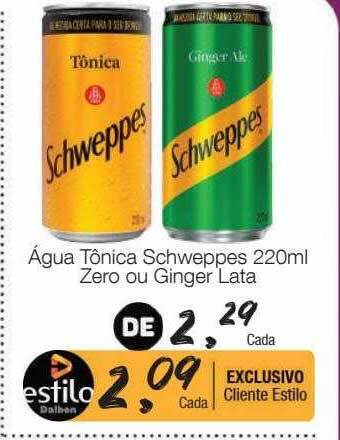 Supermercado Dalben Agua tônica schweppes zero ou ginger oferta