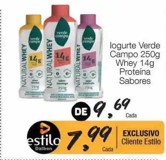 Supermercado Dalben Iogurte verde campo whey 14g proteina sabores oferta