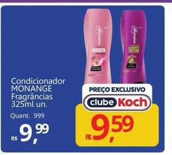 Condicionador monange fragrâncias