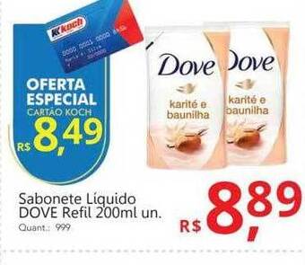 Supermercados Koch Sabonete liquido dove refil oferta