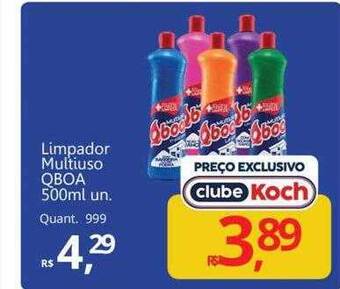 Supermercados Koch Limpador multiuso qboa oferta