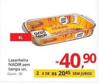 Supermercados Koch Lasanheira nadir sem tampa oferta