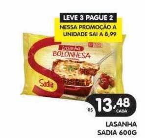Supermercados Real Lasanha sadia oferta
