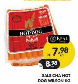Supermercados Real Salsicha hot dog wilson oferta