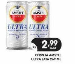 Supermercados Real Cerveja amstel ultra oferta