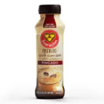 Sam's Club Bebida láctea uht café com leite pingado 100% arábica 3 corações frasco 260ml oferta
