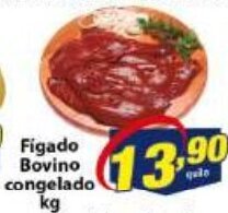 Vencedor Atacadista Figado Bovino Congelado 1kg oferta