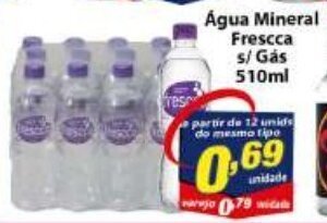 Vencedor Atacadista Agua Mineral Frescca s/ gas 510ml oferta